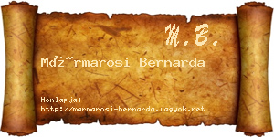 Mármarosi Bernarda névjegykártya